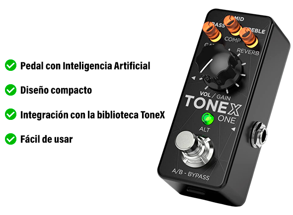 IK Multimedia ToneX One Pedal con inteligencia artificial IK Multimedia ToneX One Pedal con inteligencia artificial